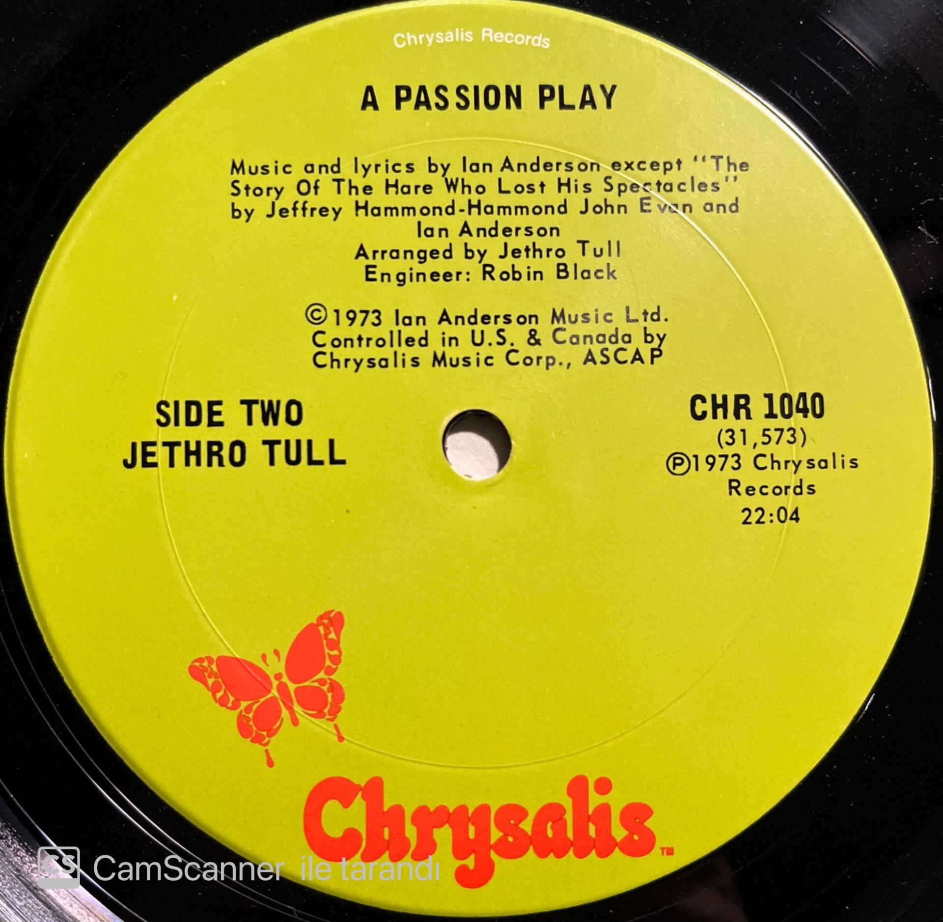 Jethro Tull A Passion Play Lp Plak