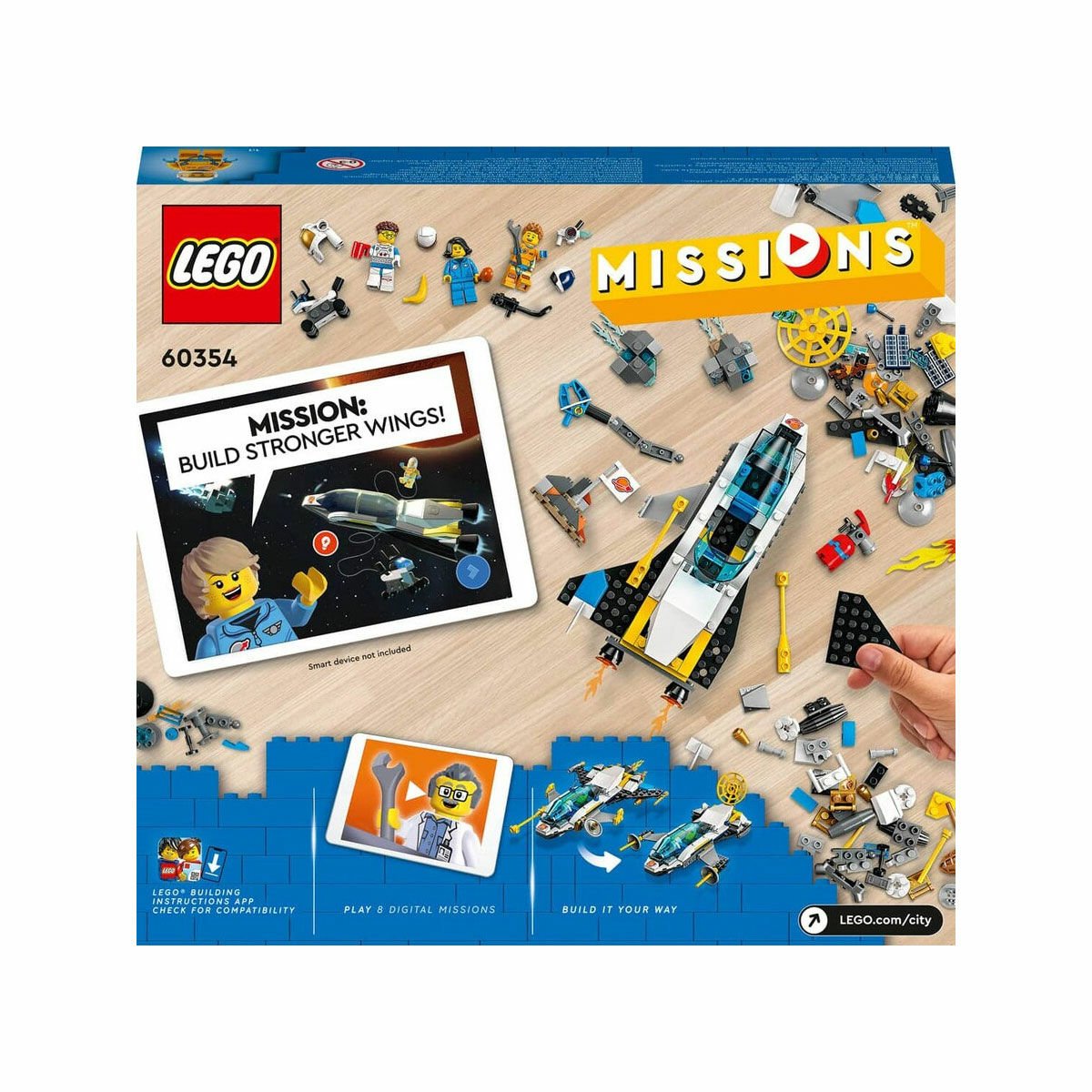 60354 Lego City - Mars Uzay Aracı Keşif Görevleri, 298 parça +6 yaş