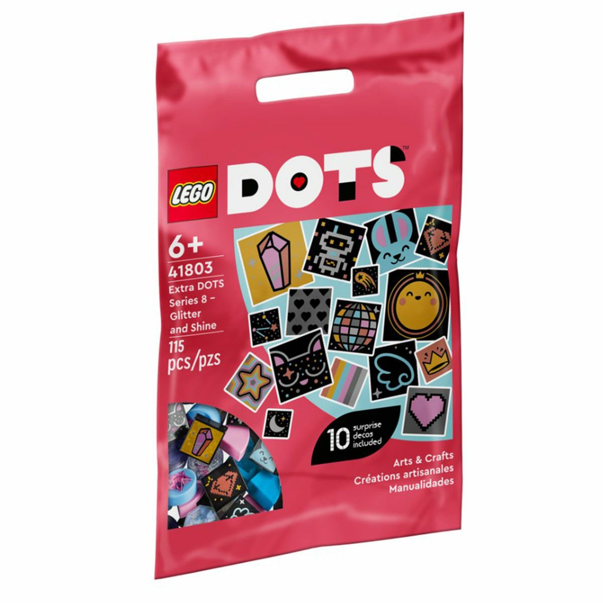 41803 Lego Dots - Ekstra DOTS Seri 8 – Sim ve Işıltı 115 parça +6 yaş