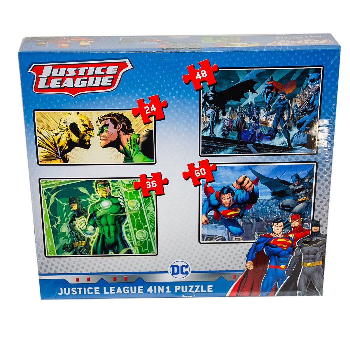 DC7813 Justice League 4in1 Puzzle - Utku Oyuncak