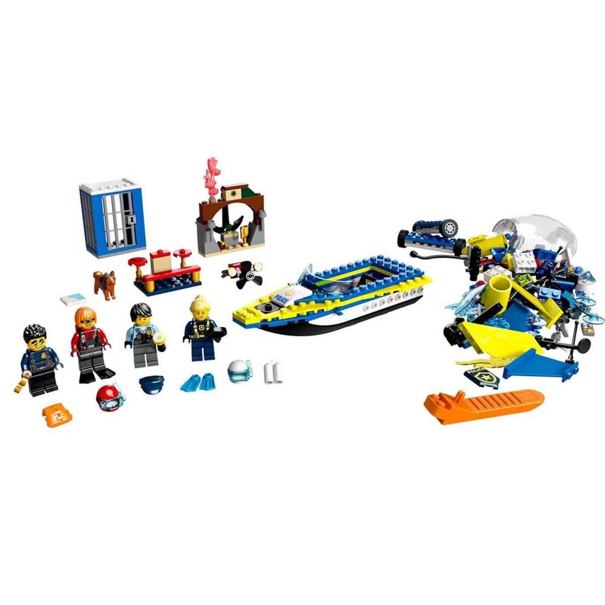 60355 Lego City - Su Polisi Dedektif Görevleri, 278 parça, +6 yaş