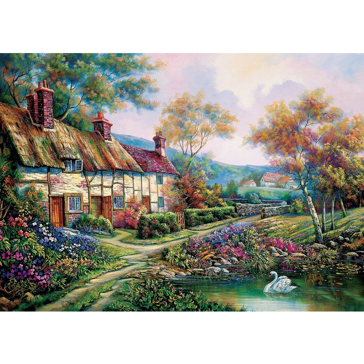 5379 Art Puzzle Bahar Bahçe 1500 parça Puzzle / +15 yaş
