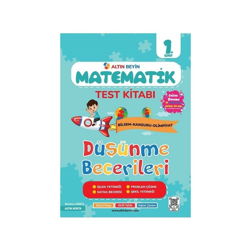 Altın Nokta 1.Sınıf Altın Beyin Matematik Test Kitabı