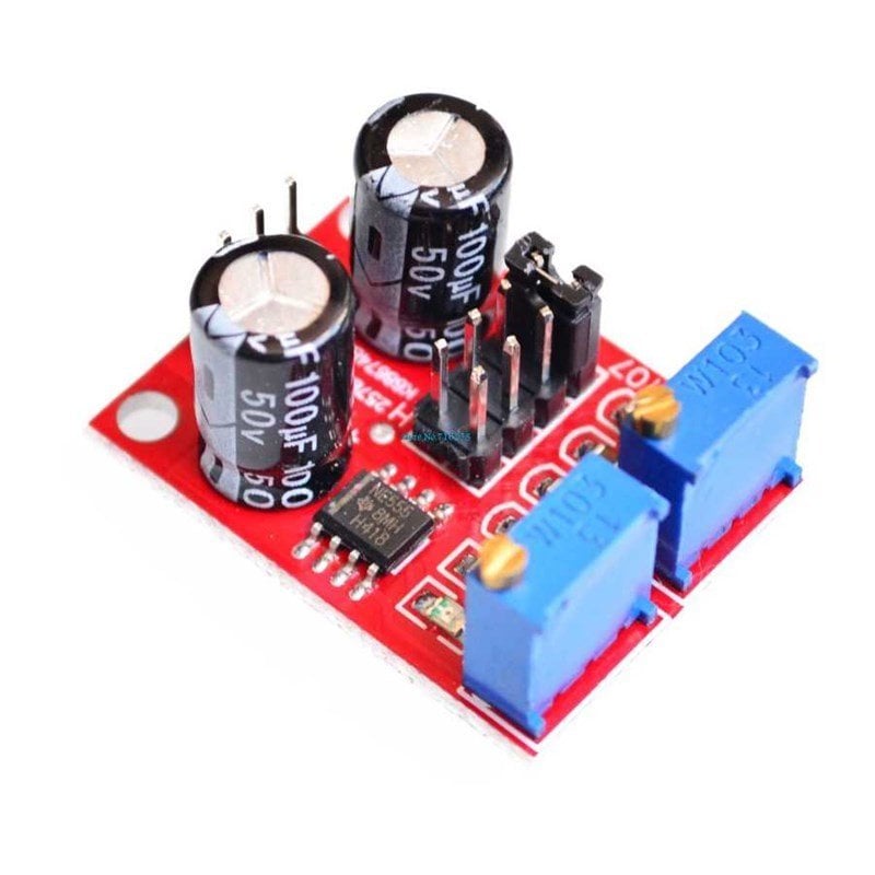 NE555 Duty Frequency Adjustable Square Wave Signal Generator Board Module 