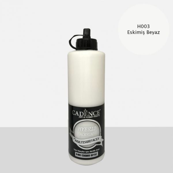 Cadence 500 ml Hybrid Akrilik Multisurfaces Boya - Eskimiş Beyaz [H003]