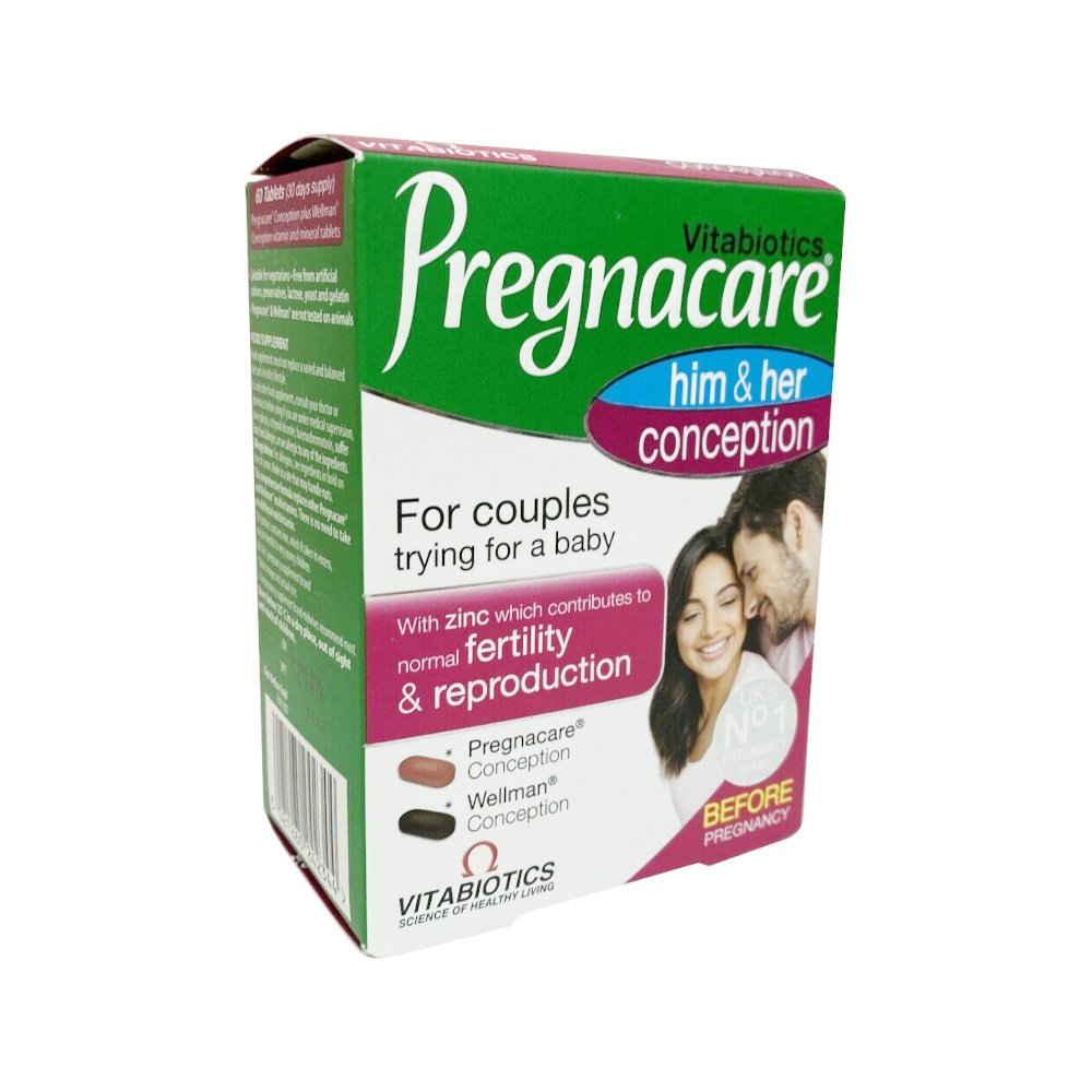 Vitabiotics Pregnacare Him and Her Conception 60 Tablet Vitabiotics Pregnacare Him and Her Conception 60 Tablet