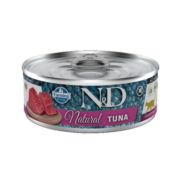ND Natural Tuna Balıklı Yetişkin Kedi Konservesi 80 Gr