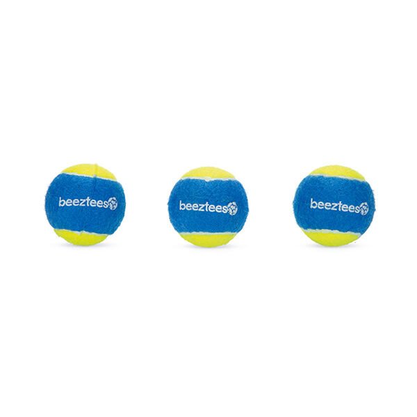 Beeztees Tenis Topu Köpek Oyuncağı Mavi 3 Lü 6.3 Cm