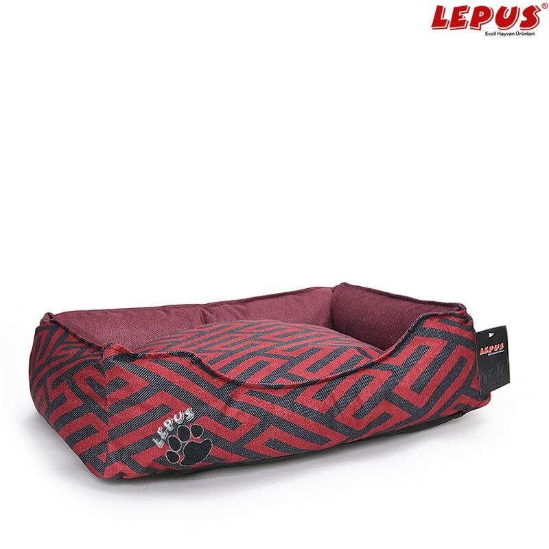 Lepus Premium Köpek Yatağı Bordo S 49x36x20h cm