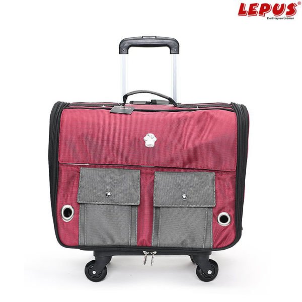 Lepus Travel Bag Kedi ve Köpek İçin Taşıma Çantası Bordo