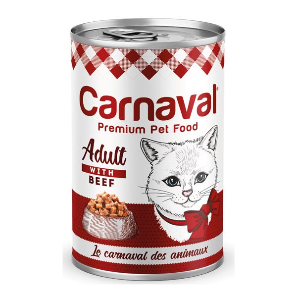 Carnaval Premium Cat Biftekli Yetişkin Kedi Konservesi 400 Gr