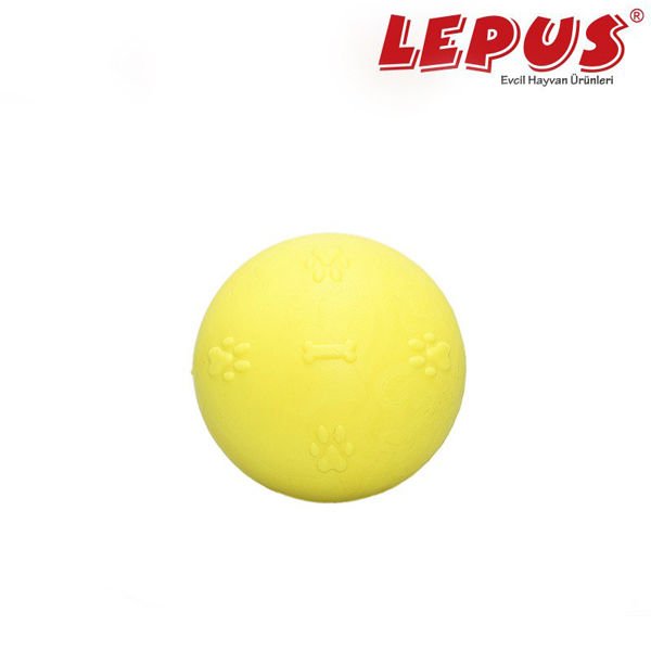 Lepus Ağız ve Diş Sağlığı İçin Küçük Top Köpek Oyuncağı Sarı 5 cm