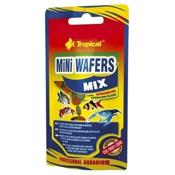 Tropical Mini Wafers Mix Karışık Taneli Dip Balık Yemi 18 Gr