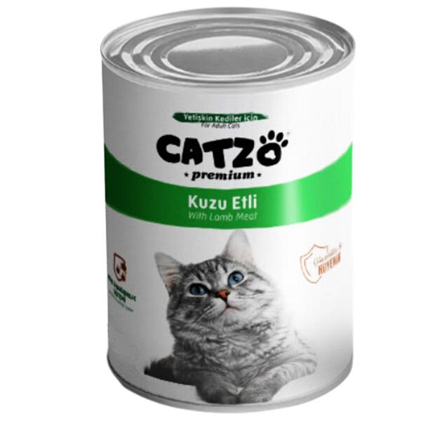 Catzo Premium Kuzu Etli Parça Etli Yetişkin Kedi Konservesi 400 Gr