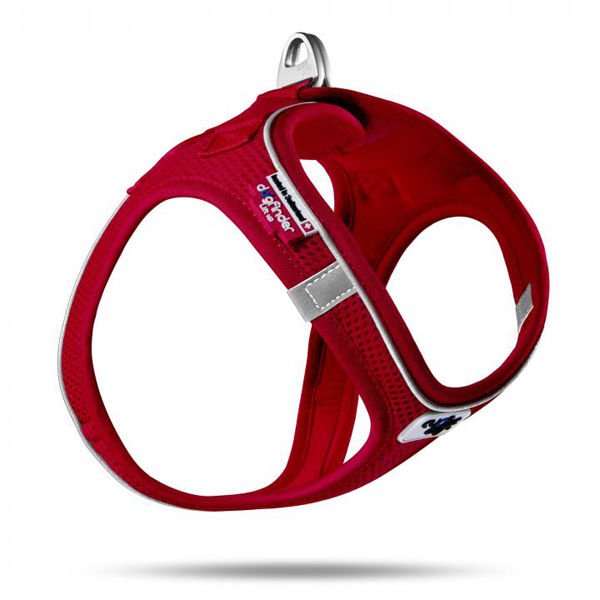 Curli Magnetic Vest Köpek Göğüs Tasması Air-Mesh Kırmızı M 45-50 Cm