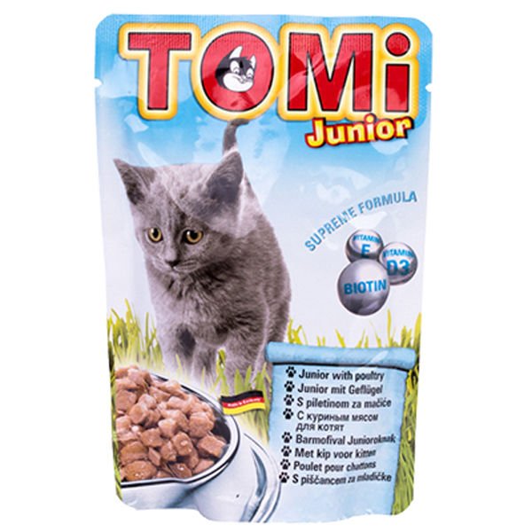 Tomi Kanatlı Etli Pouch Yavru Konserve Kedi Maması 100 Gr