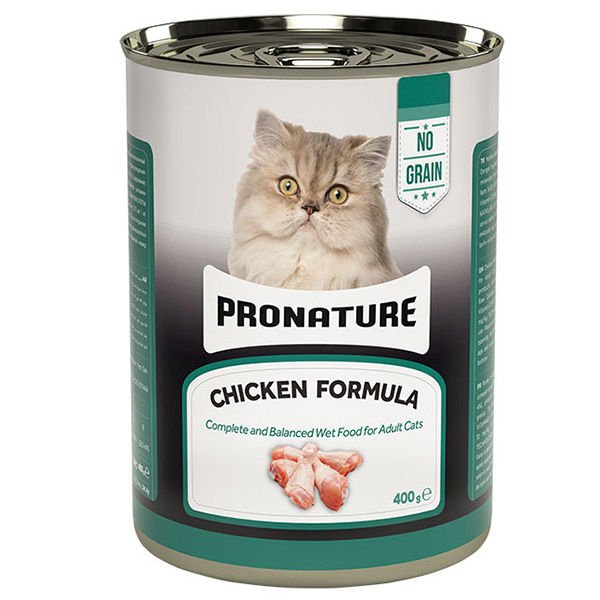 Pronature Tahılsız Tavuklu Ezme Yetişkin Kedi Konservesi 400 Gr