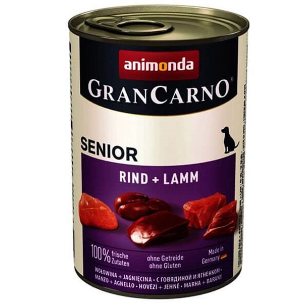 Animonda Gran Carno Senior Kuzu Etli Yaşlı Köpek Konservesi 400 Gr