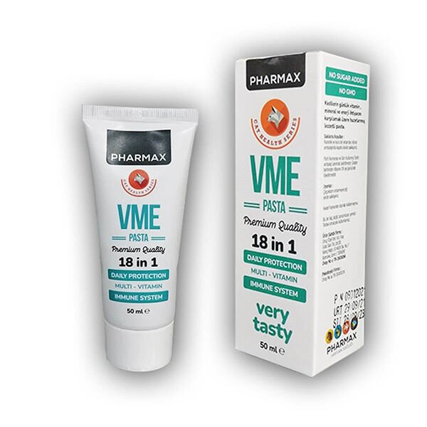 Pharmax VME Paste Multi Vitamin Kedi Macunu 50 Ml