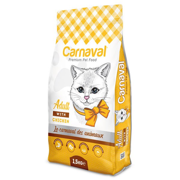 Carnaval Premium Cat Adult Tavuklu Yetişkin Kedi Maması 1.5 Kg