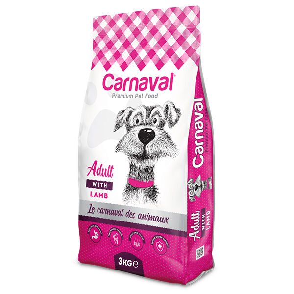 Carnaval Premium Dog Adult LambRice Adult Kuzu Etli Yetişkin Köpek Maması 3 Kg