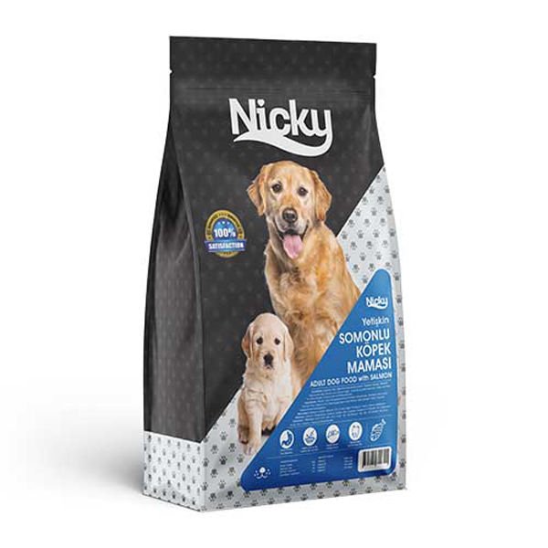Nicky Adult Tahıllı Somonlu Yetişkin Köpek Maması 15 Kg
