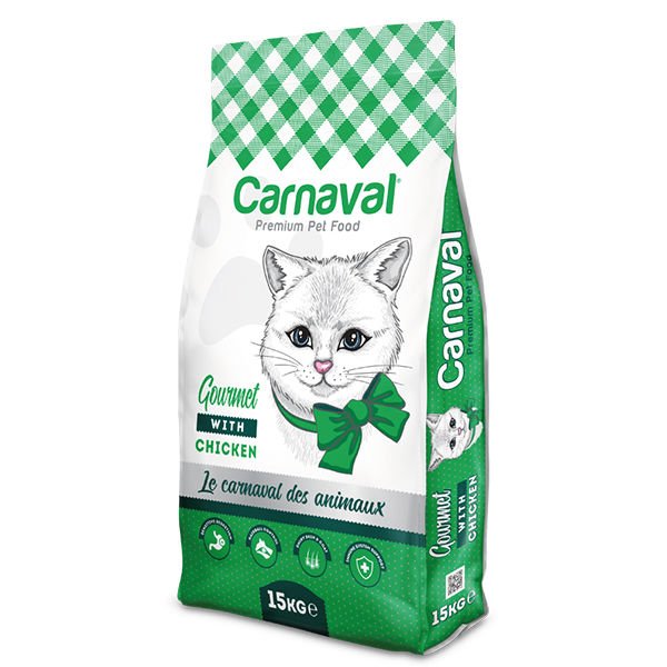 Carnaval Premium Cat Adult Gourmet Renkli Taneli Yetişkin Kedi Maması 15 Kg