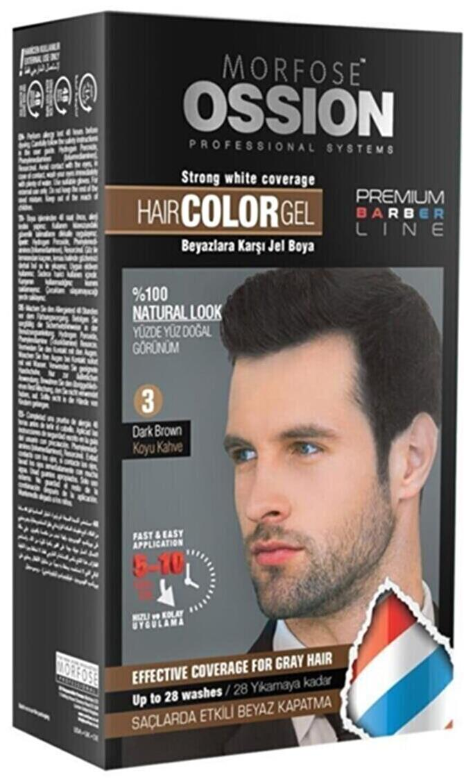 Morfose Ossion Men Hair Color Gel 3 Dark Brown Dark Brown | Karcı Cosmetic and Hairdresser Supplies Morfose Ossion Men Hair Color Gel 3 Dark Brown Dark Brown | Karcı Cosmetic and Hairdresser Supplies