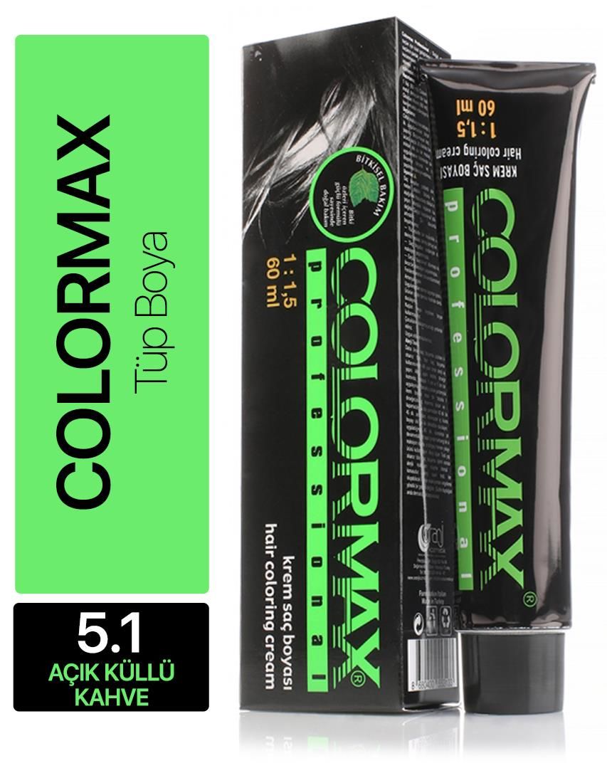 Colormax Tube Hair Color Light Ash Brown 60 ml | Karcı Cosmetic and Hairdresser Supplies Colormax Tube Hair Color Light Ash Brown 60 ml | Karcı Cosmetic and Hairdresser Supplies