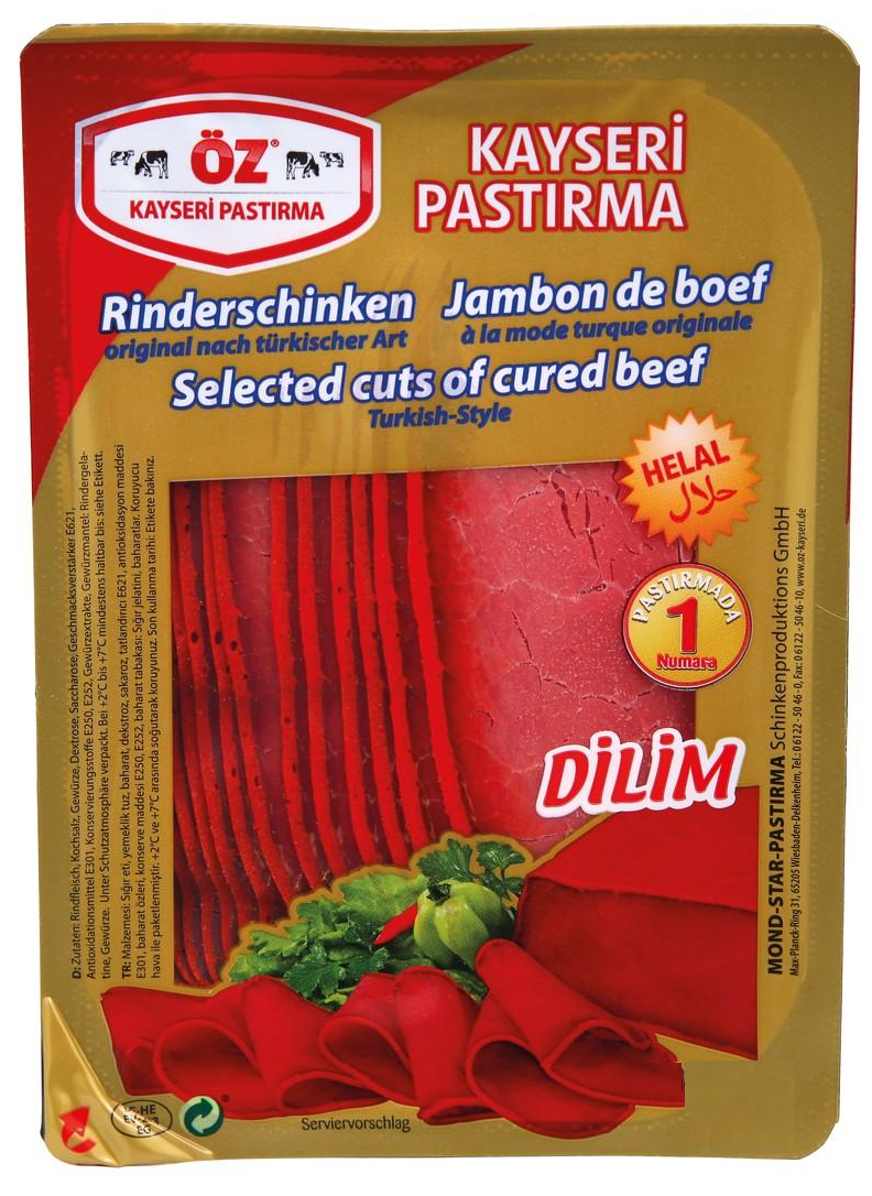 oz kayseri pastirma 100 gr