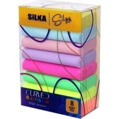 Silka Curved Pastel 8'Li Silgi