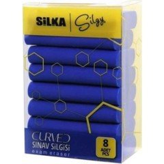 Silka Curved Sınav Silgisi 8'Li