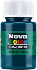 Nova Color Kumaş Boyası Şişe 35Cc Yeşil Nc-162