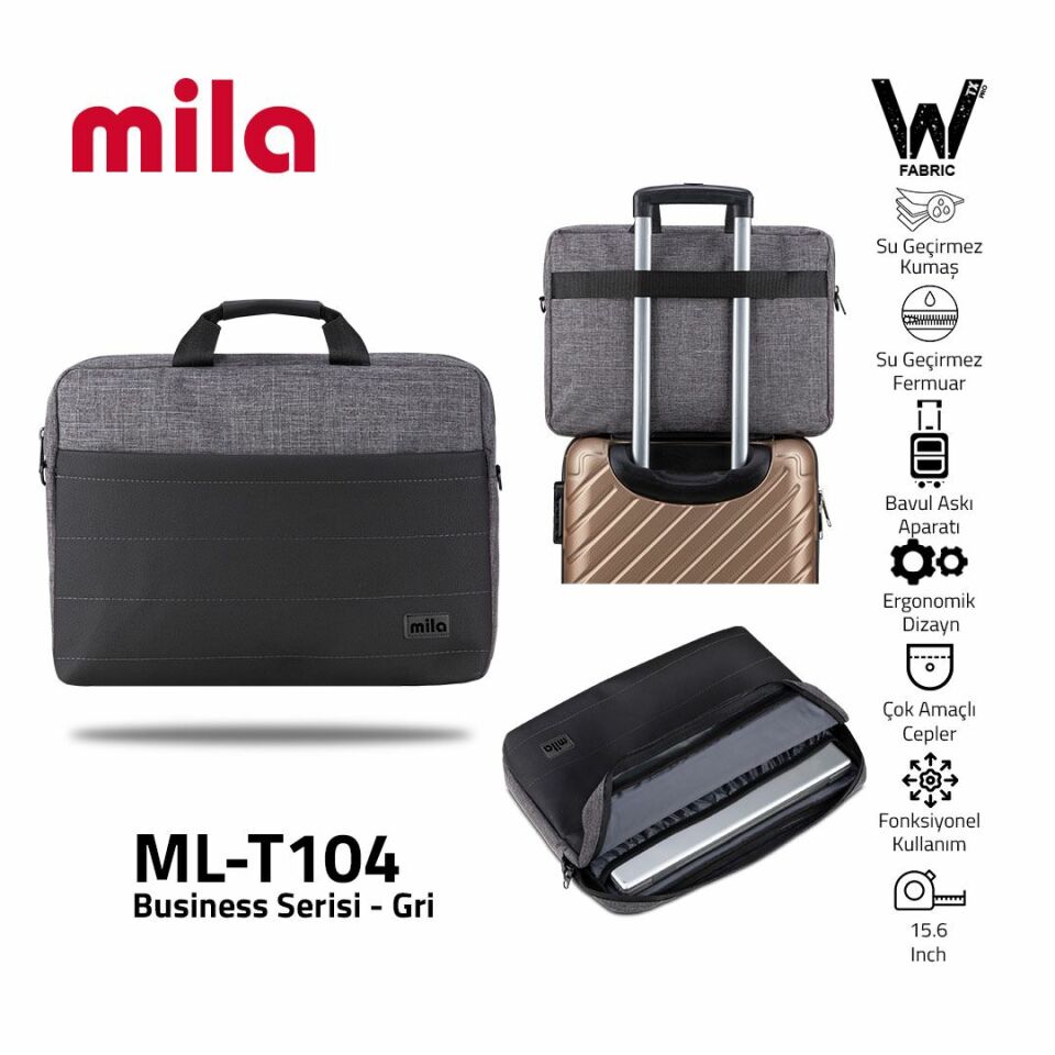 Mila T104 Business serisiÂ 15.6 inch uyumlu Macbook Laptop NotebookÂ 