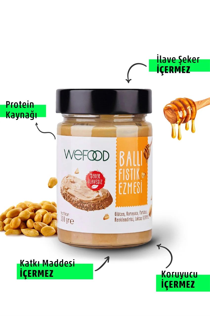 Wefood Ballı Fıstık Ezmesi 300gr