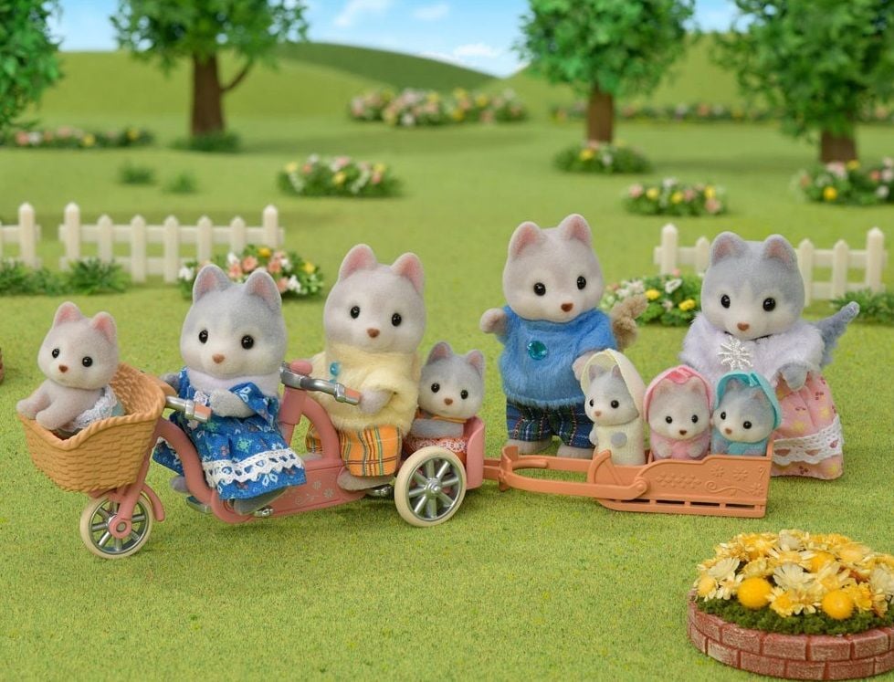 Sylvanian Families Tandem Bisiklet ve Haskiler 5637