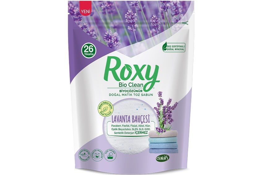 Roxy Bio Clean Doğal Matik Toz Sabun Lavanta Bahçesi 800 Gr