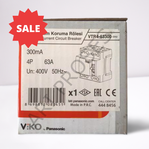 Viko VTR4-63300 Kaçak Akım Koruma Yangın Koruma Rölesi 4x63A 300mA özellikleri