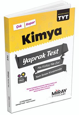 Miray Yayınları TYT Kimya Yaprak Test
