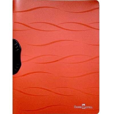 Faber Castell Kırmızı Sırttan Sıkıştırmalı A4 Dosya