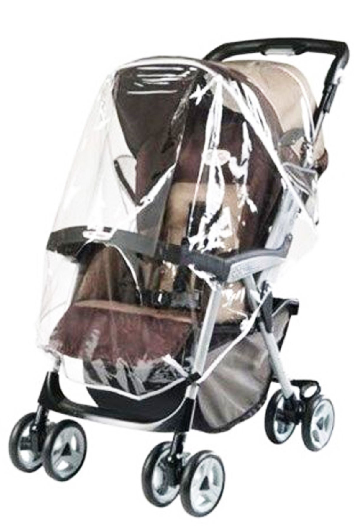 Bebek Arabası Puset Şeffaf Yağmurluk Rüzgar Engelleyici Muşamba NN8890