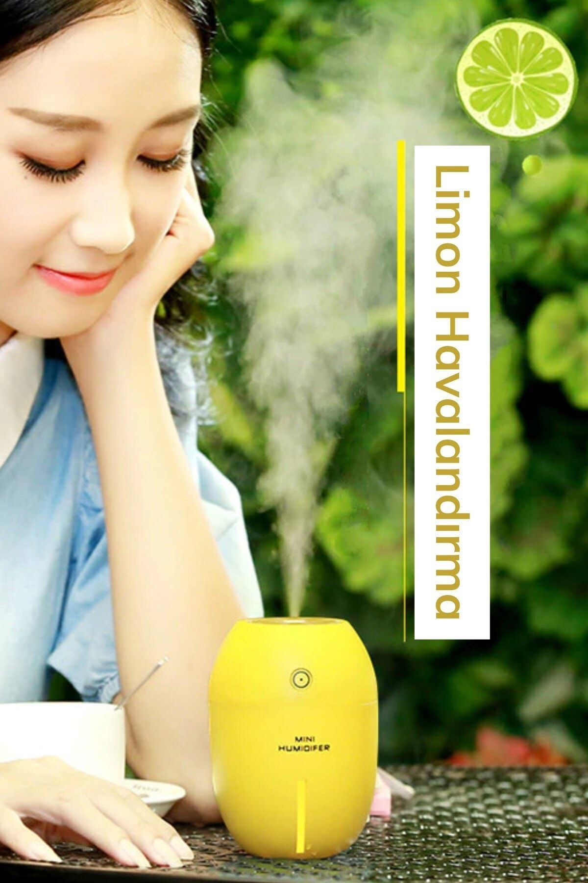 Limon Tipi Mini Hava Oda Nemlendirici Ledli Işıklı Buhar Makinesi NN9029 Limon Tipi Mini Hava Oda Nemlendirici Ledli Işıklı Buhar Makinesi NN9029