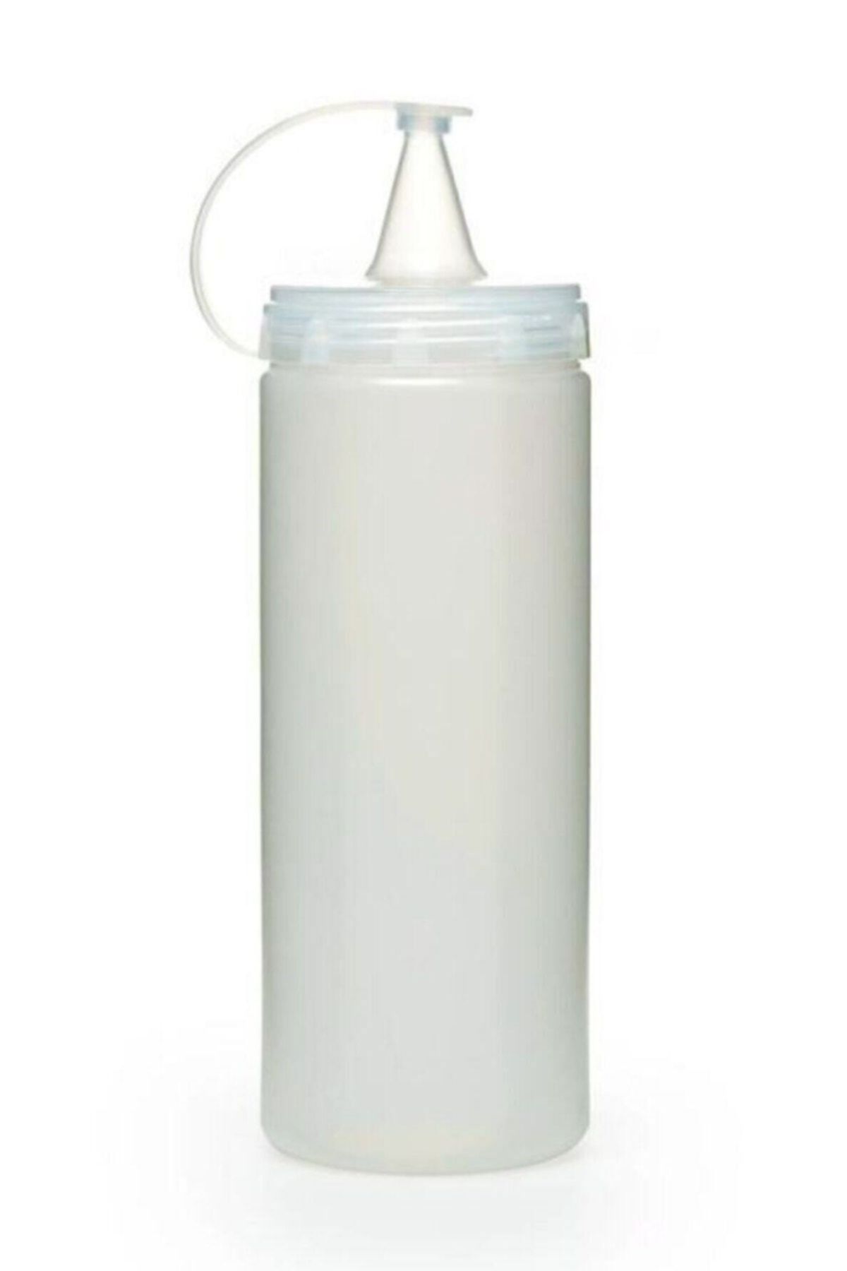 Şeffaf Kapaklı Sızdırmaz Yağlık Sosluk Şişesi Plastik Yağdanlık 400 ml. AP-9028 NN9498