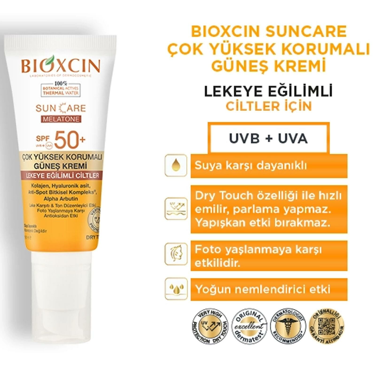 Bioxcin Sun Care Çok Yüksek Korumalı Lekeli Ciltler İçin Güneş Kremi Spf 50 50 Ml 0684