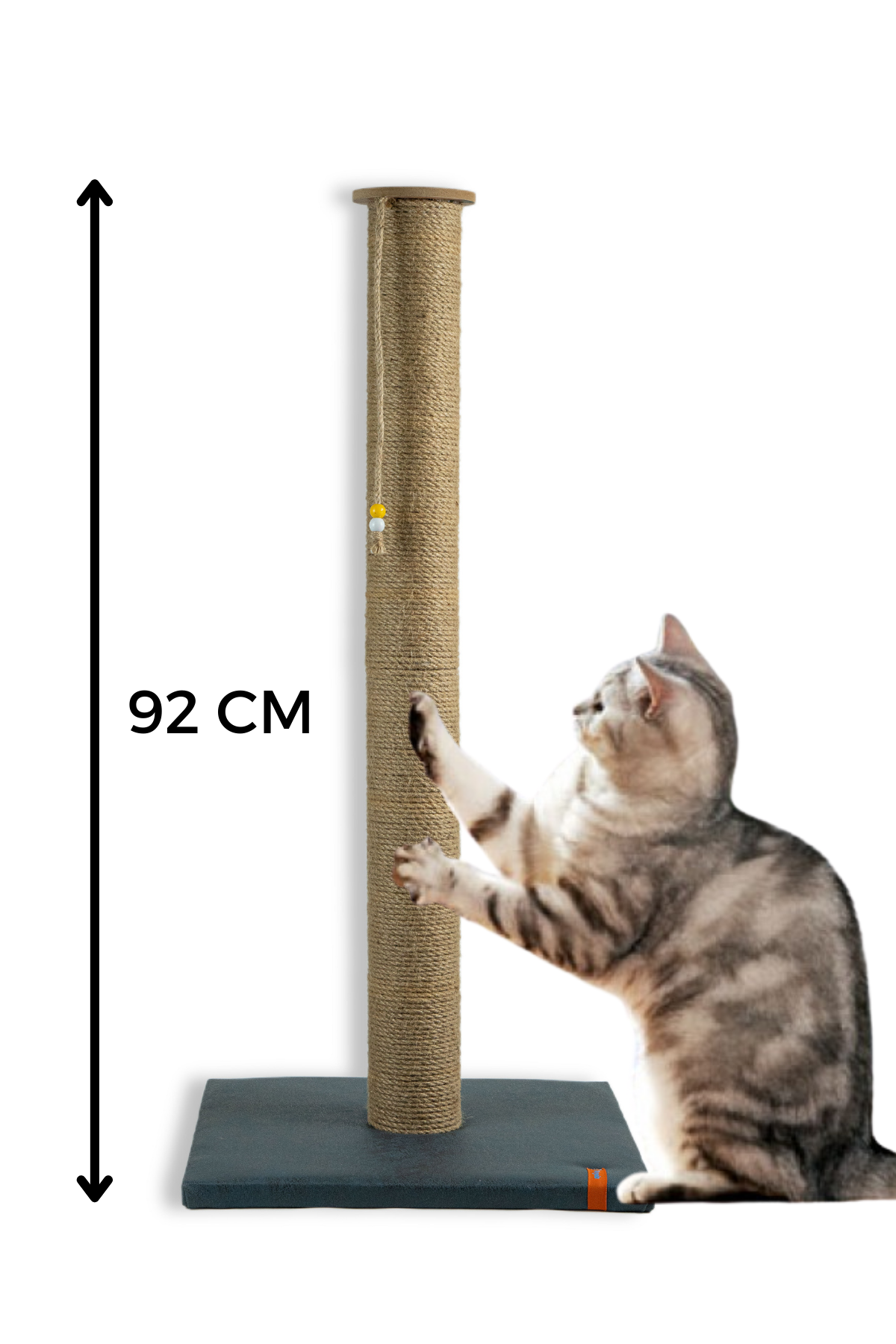 Pugalo 90 cm Catnipli Büyük Kedi Tırmalama Tahtası  Lacivert