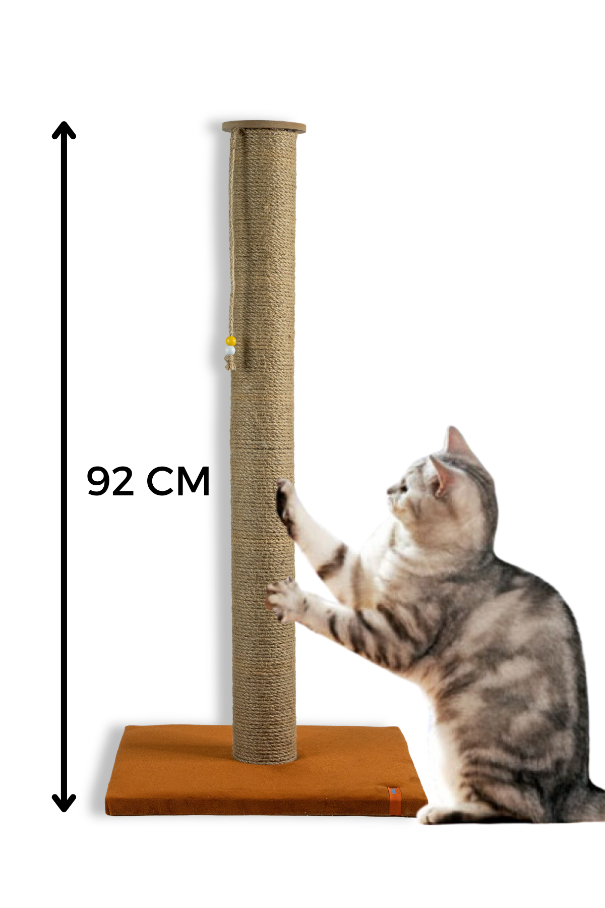 Pugalo 90 cm Catnipli Büyük Kedi Tırmalama Tahtası  Turuncu