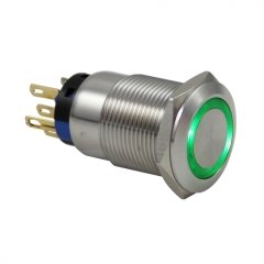 19mm Metal LED Yaylı Buton