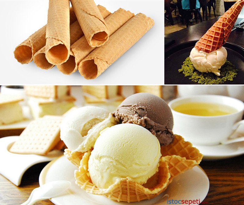 Profesyonel Makinesi Dondurma Külahı Yapma Makinesi ve