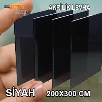 SİYAH - 205x305 Cm - Pleksi | KD Ürünler | Dökme Akrilik Levha SİYAH ...