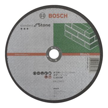 Bosch Standart Kesme Diski 230x3.0mm Taş Tophan Makina